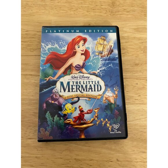 Walt Disney The Little Mermaid 2-Disc Special Edition DVD Platinum Edition - Picture 1 of 5